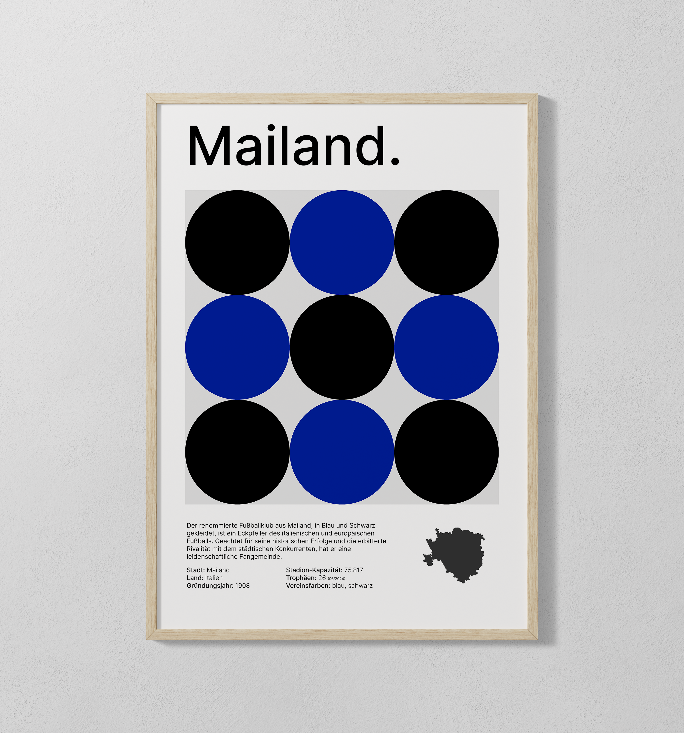 Mailand blau | Poster